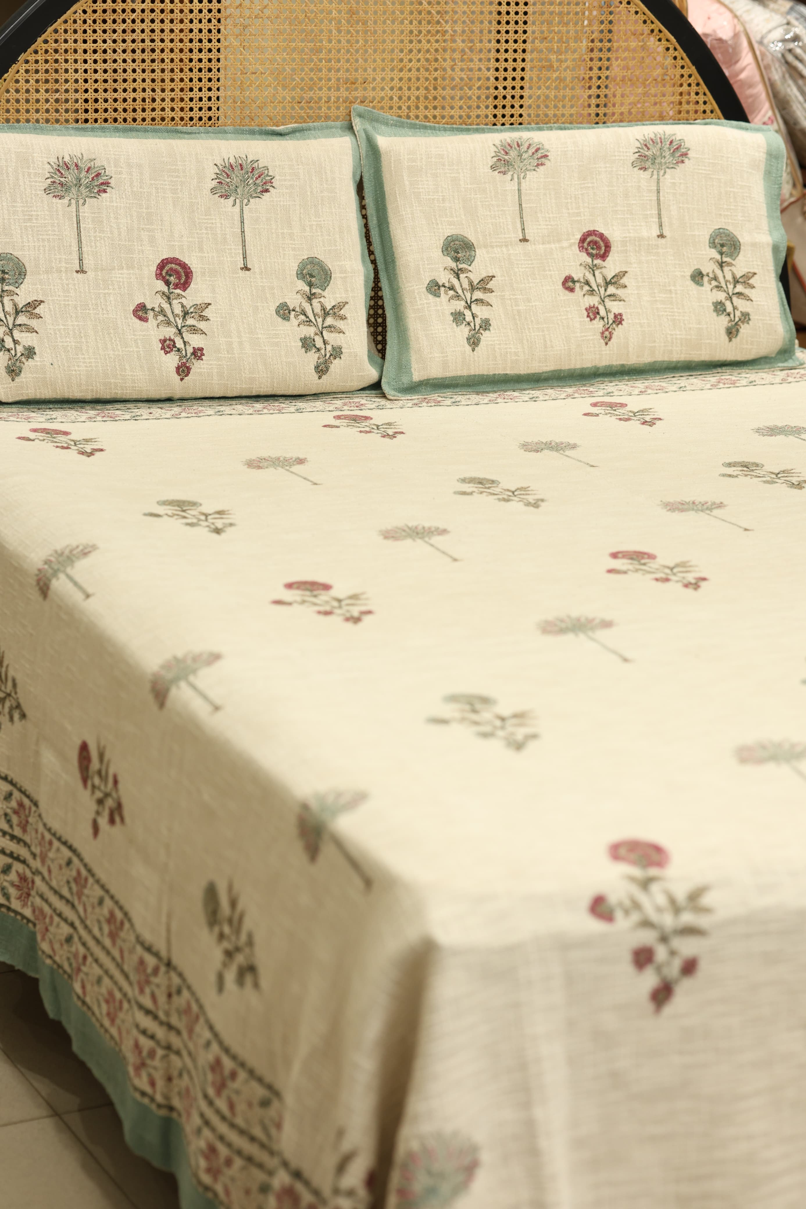 Spread : Handblock Jute Bedspread