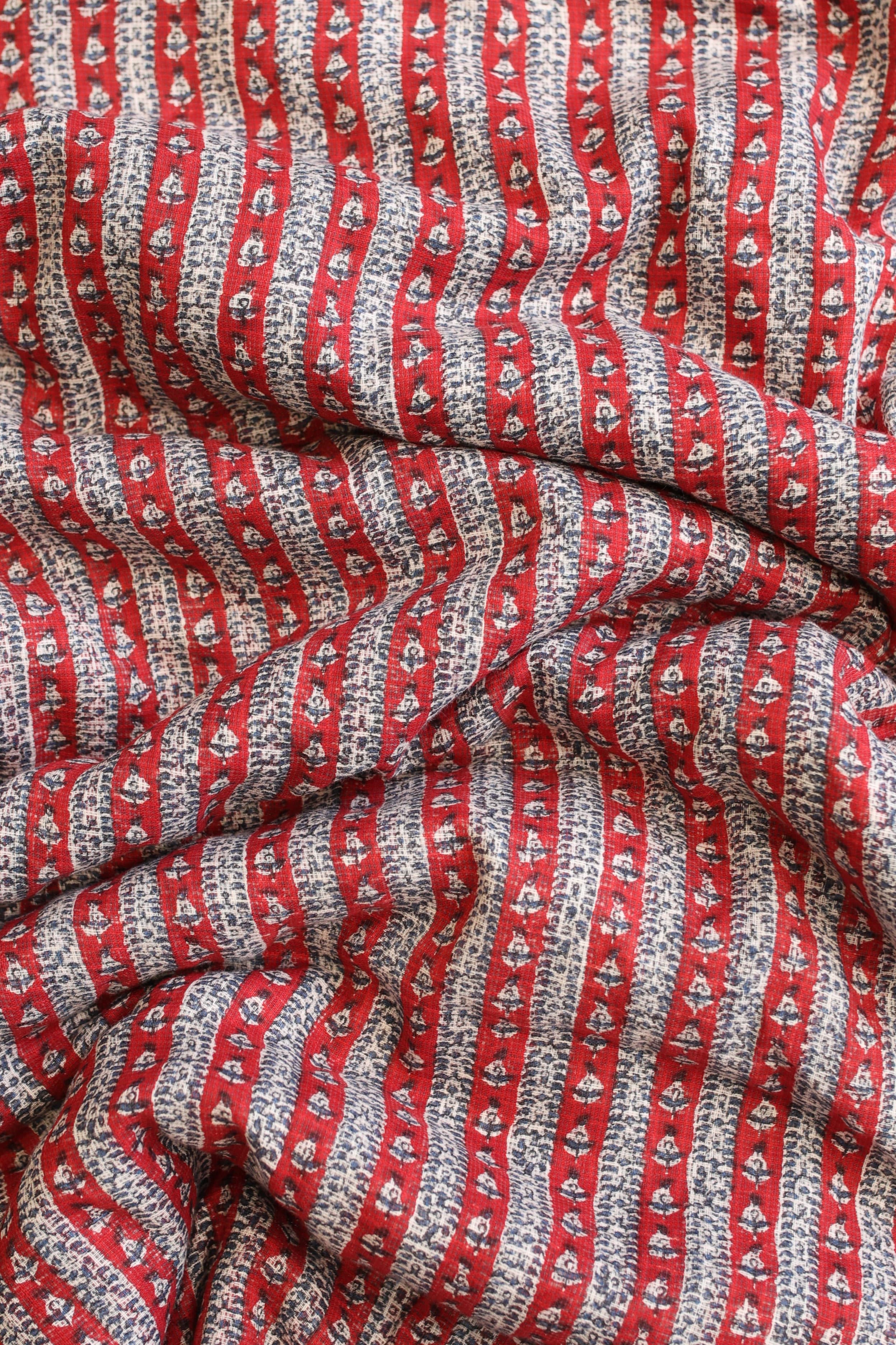 Fabric - Handblock printed kota fabrics (will cut based on quantity number) kurti offer sale