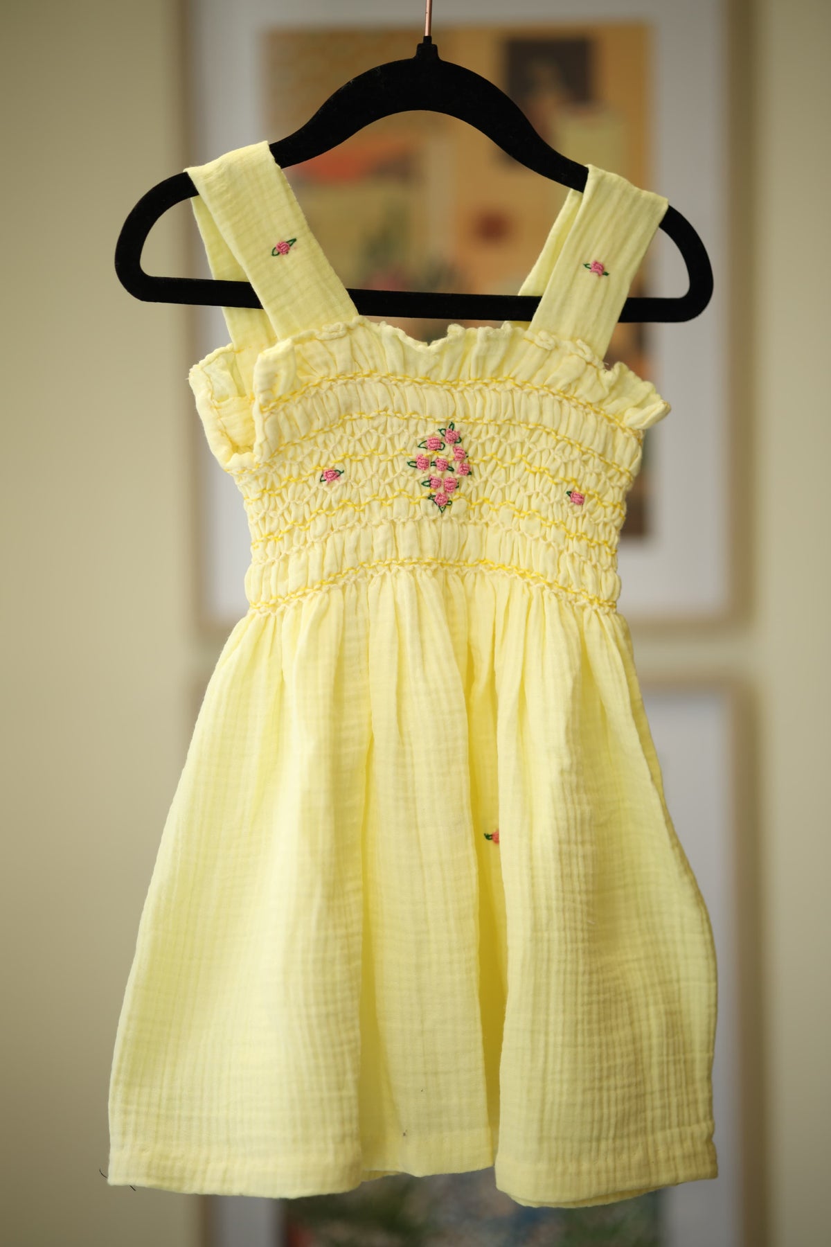 Kids smocked dress 12-18 month