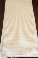 Table Runners - 6seater check pattern runner