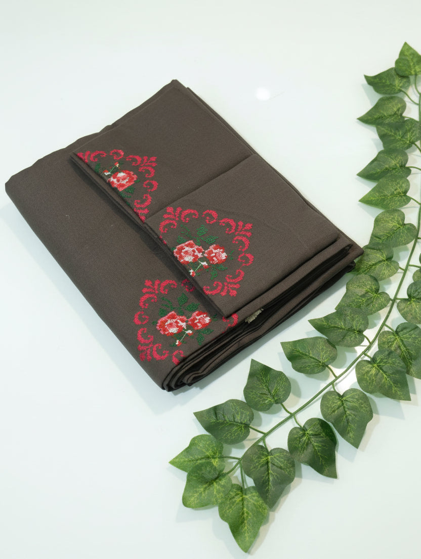 Superking Cross stitch bedsheet
