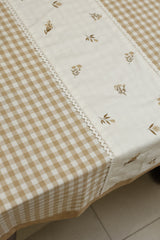 Table cloth - Check embroidery