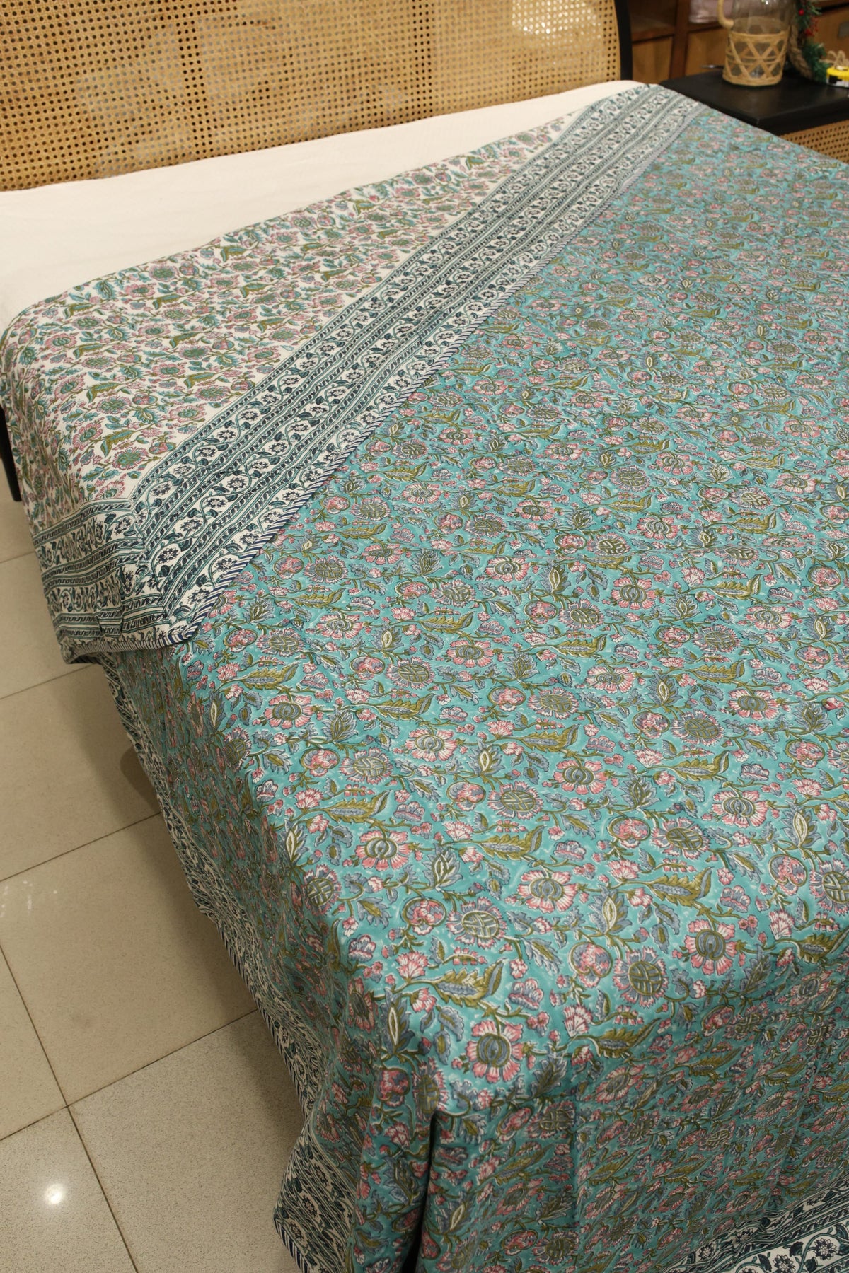 Double dohar / Blanket - Mughal handblock print