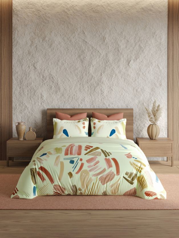 Bedsheets - King premium soft cotton bedsheet Digital Print DD (Radiance)