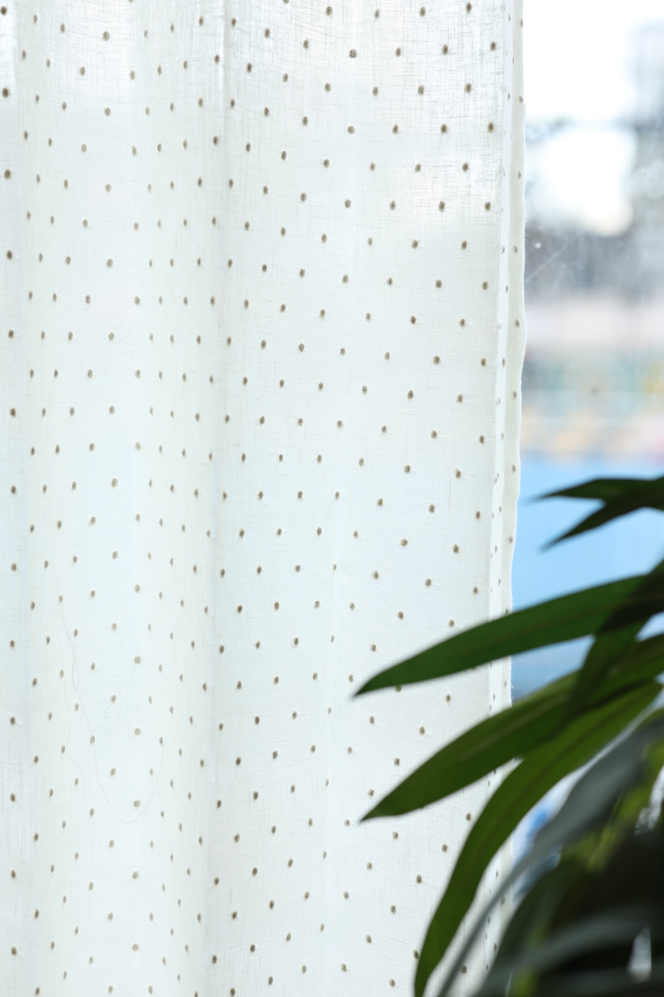Curtains - Premium Embroidery sheer curtains meera ( off white base) prebooking