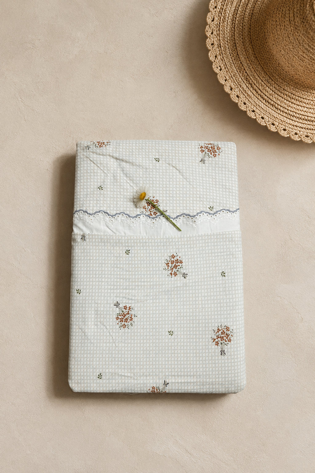 Bedsheets - King soft cotton lace bedsheets majestic