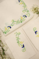 Bedsheets:King premium hand embroidered bedsheets HEK