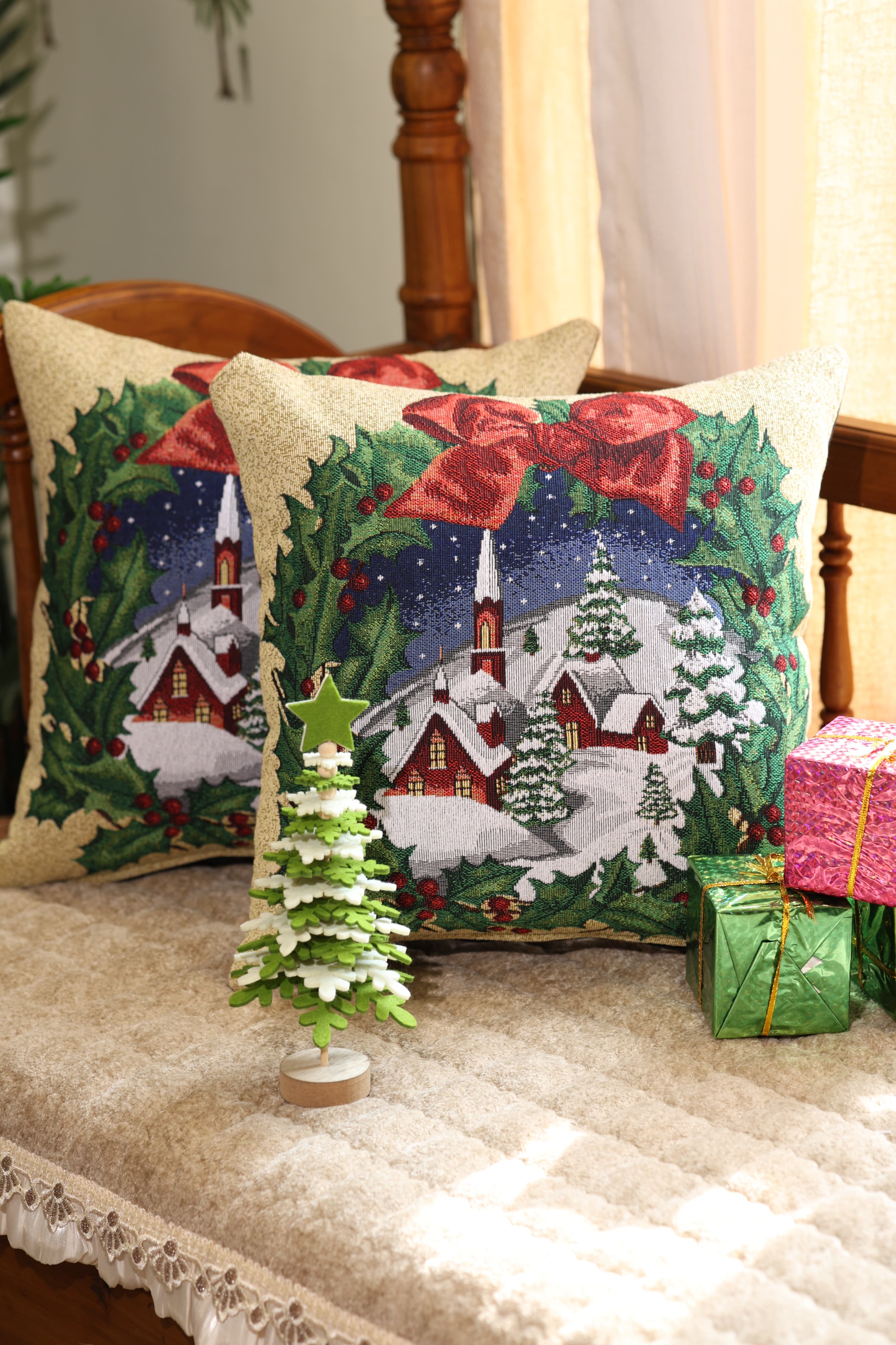 Cushion covers - Xmas edition jacuard