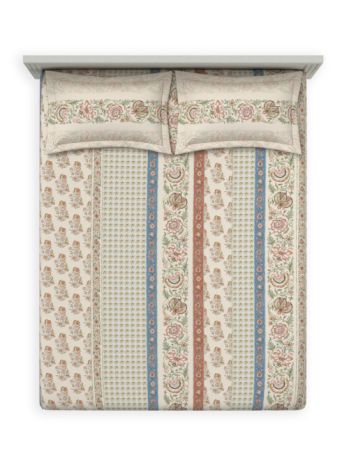 Bedsheets - King premium soft cotton bedsheet Digital Print DD (Bahara)