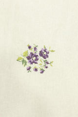 Table cloth - 6 seater cross stitch embroidery white base