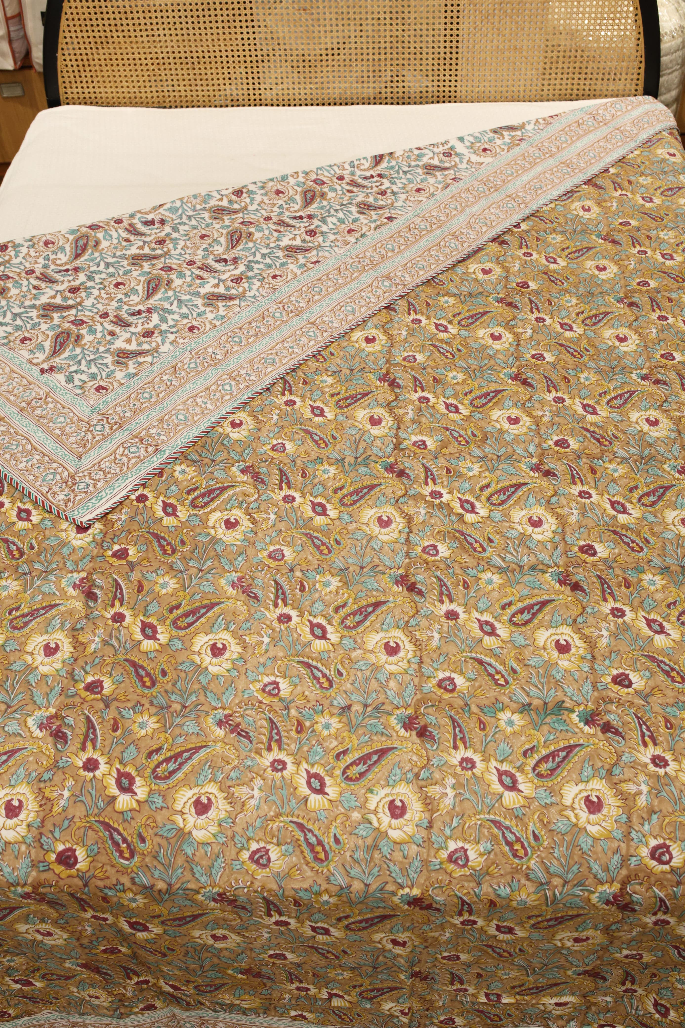 Double dohar / Blanket - Mughal handblock print