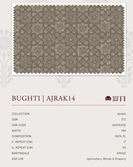 Upholstery fabrics -Ajrakh(Bughti)