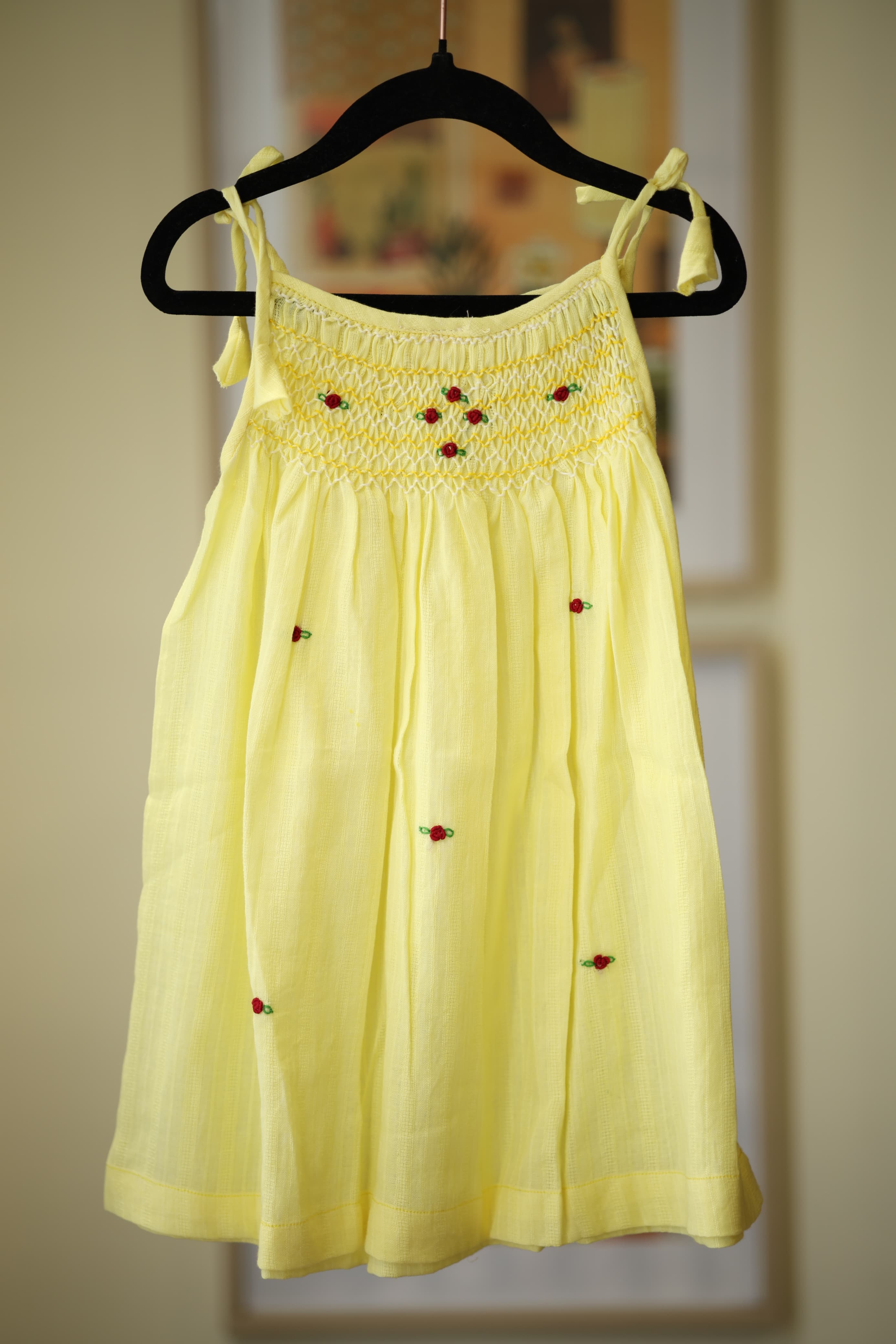 Kids smocked dress 12-18 month