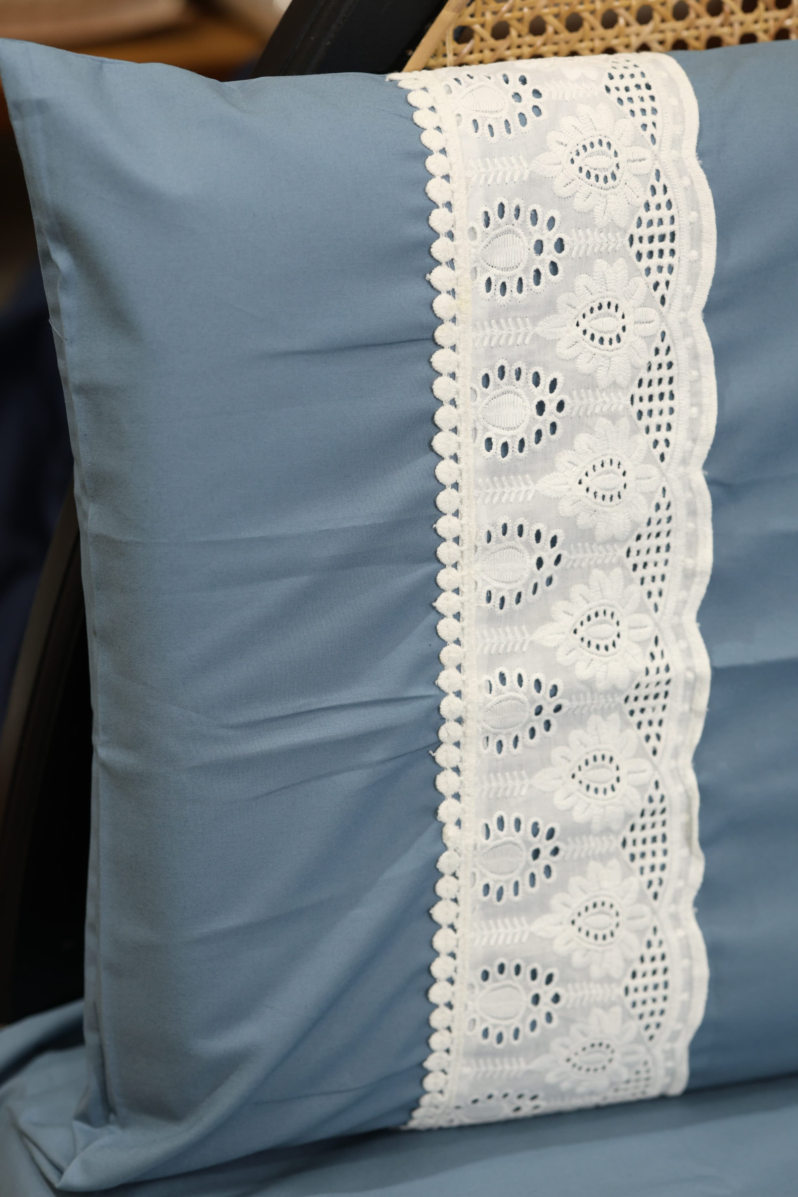 Premium Soft Cotton Lace Bedsheet Set – King Size