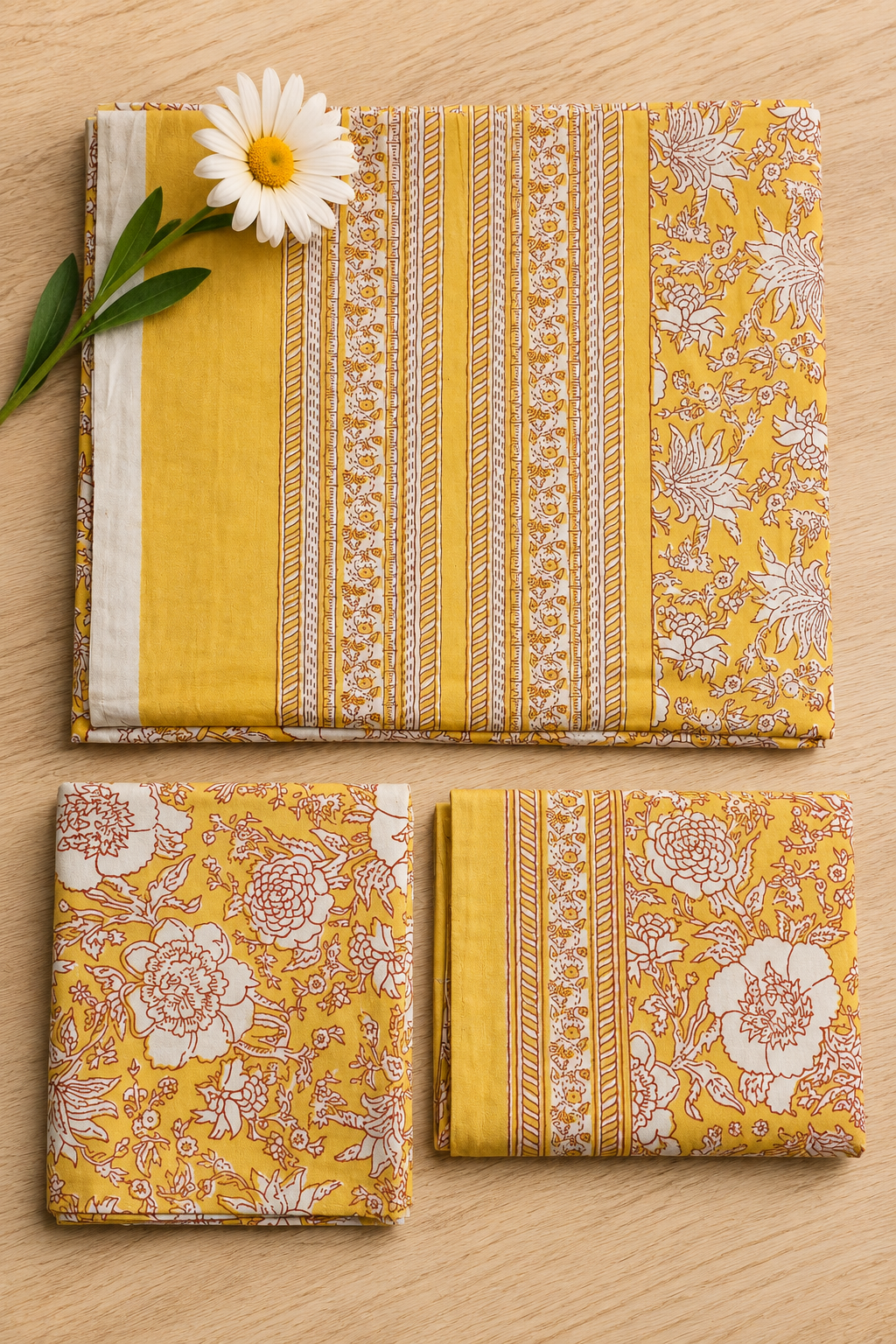 Bedsheets : Noor Bedsheet king size (Handblock)