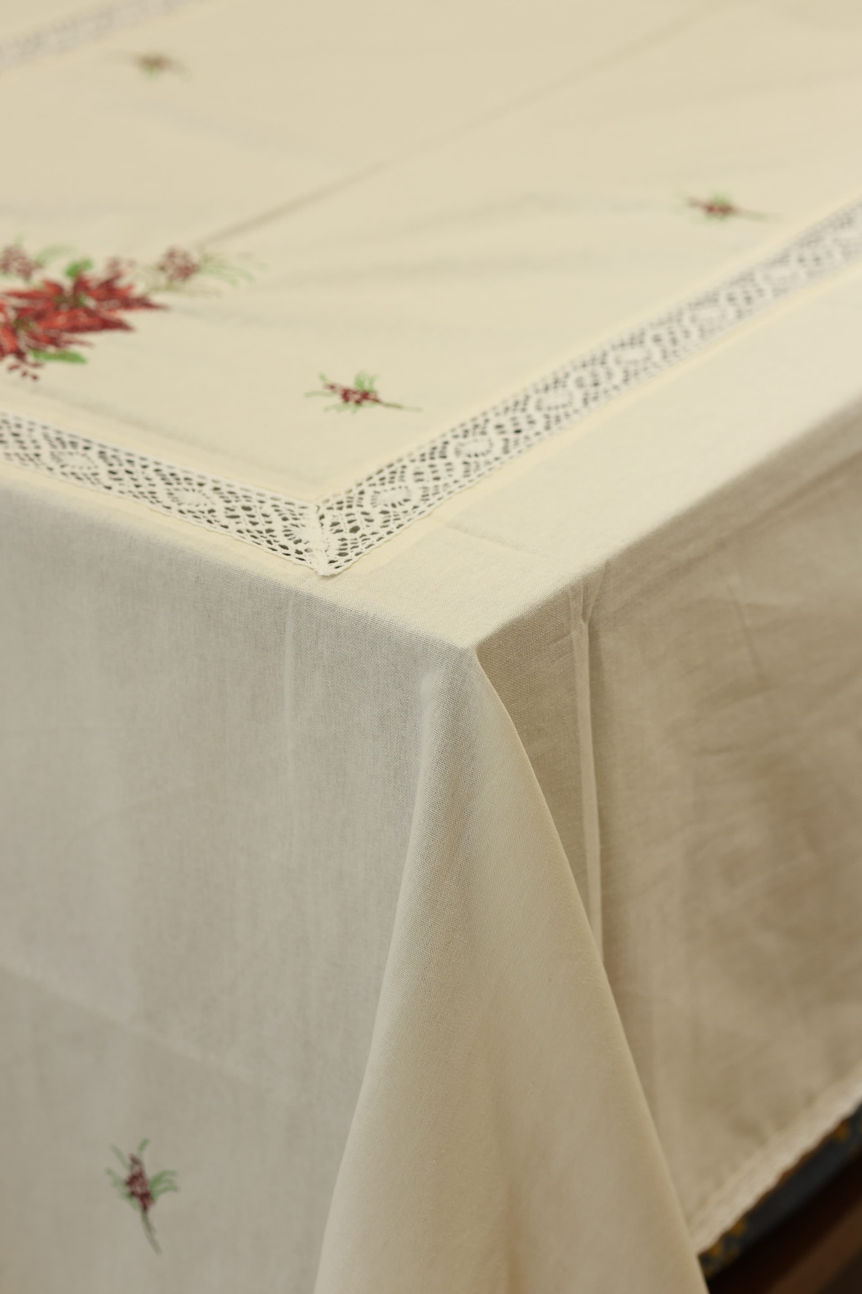 Table cloths-8 seater cross stitch embroidered