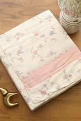 Bedsheets - Premium King cotton lace bedsheets majestic