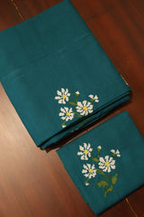 Bedsheets - Single Cross stitch embroidery bedsheets