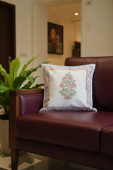 Handblock cushion cover|16×16