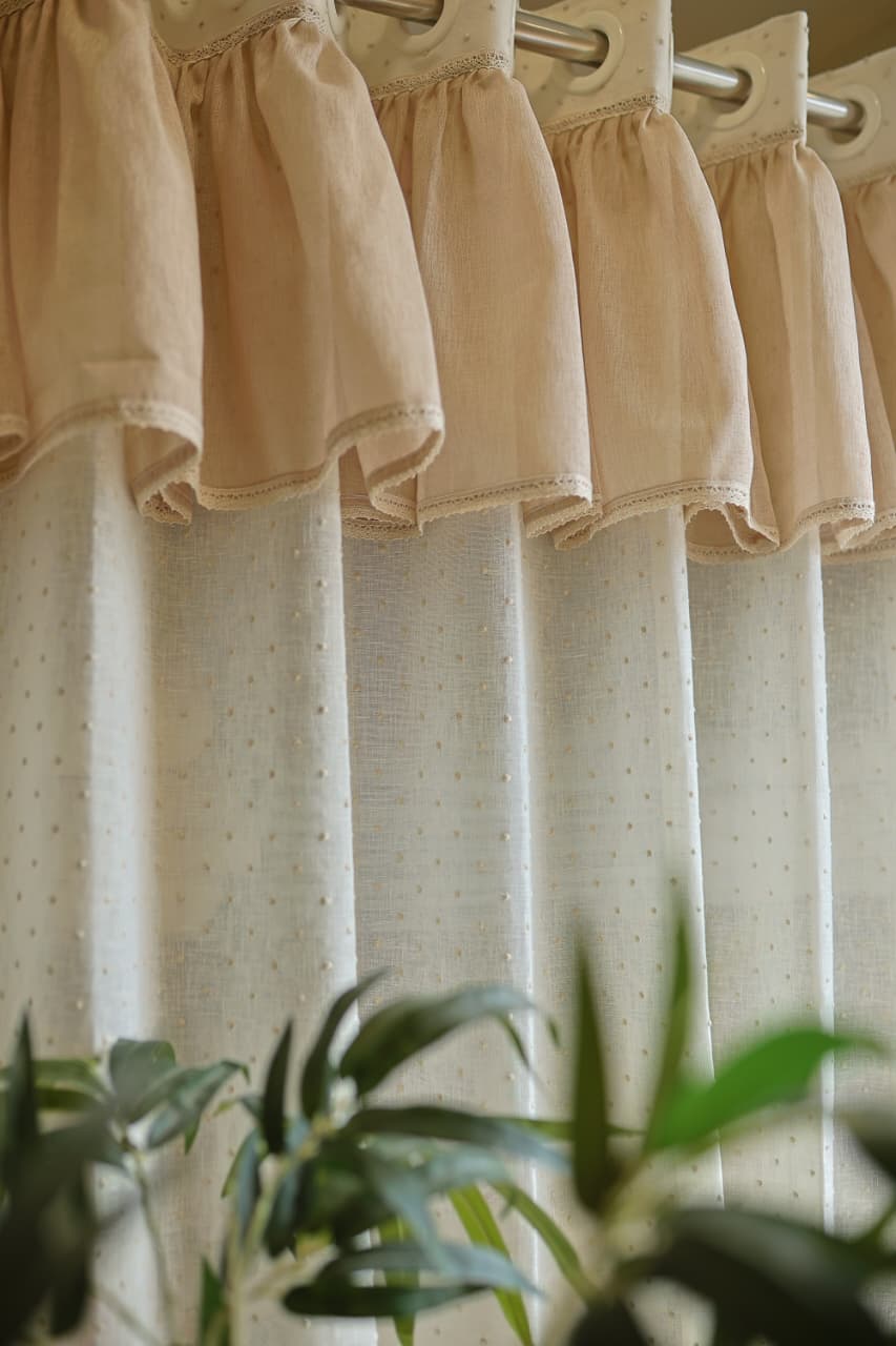 Curtains- Premium embroidered sheer curtains