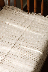 Handwoven Jute Polka Dot Sofa Throw
