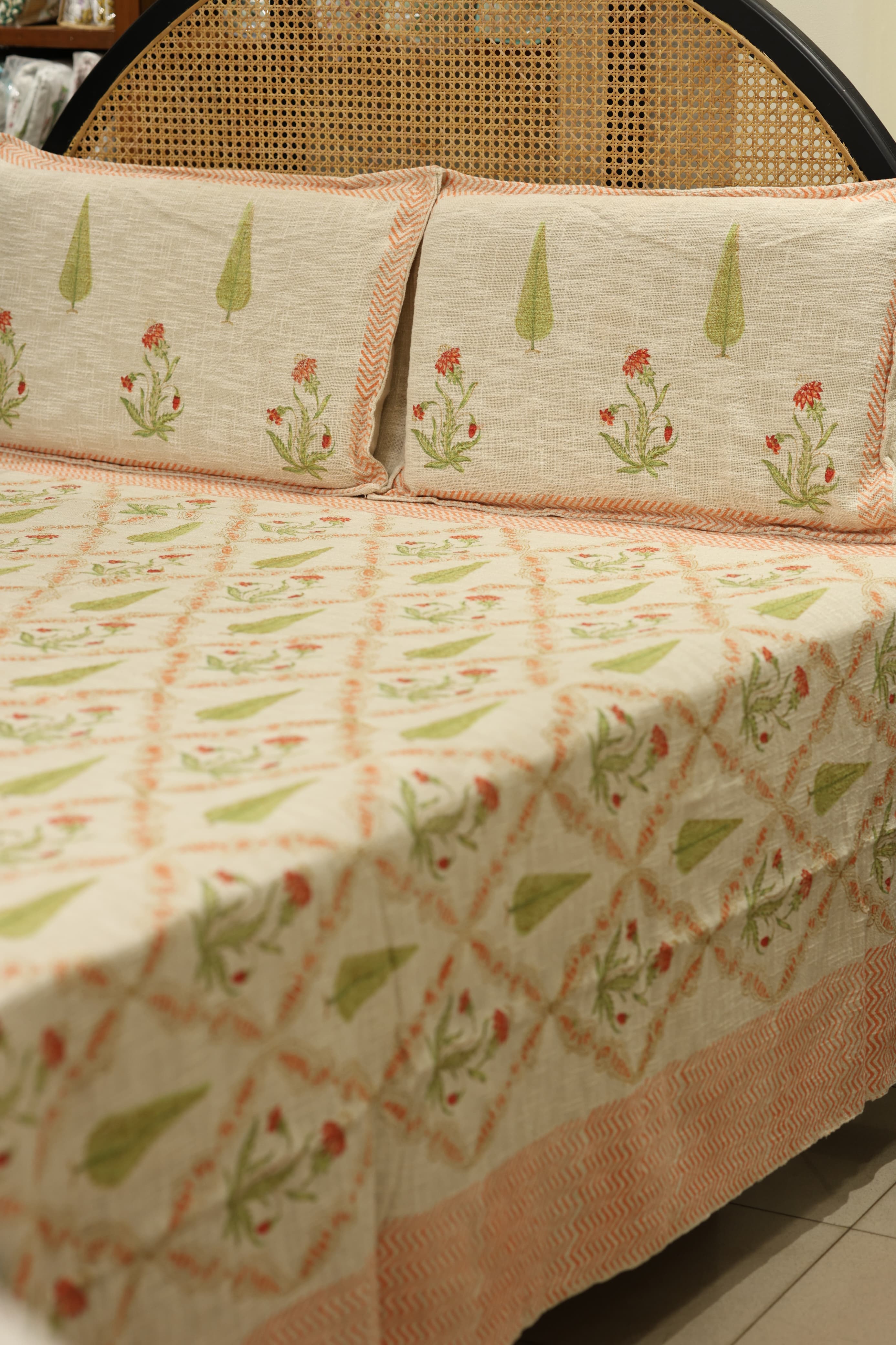 Spread : Handblock Jute Bedspread