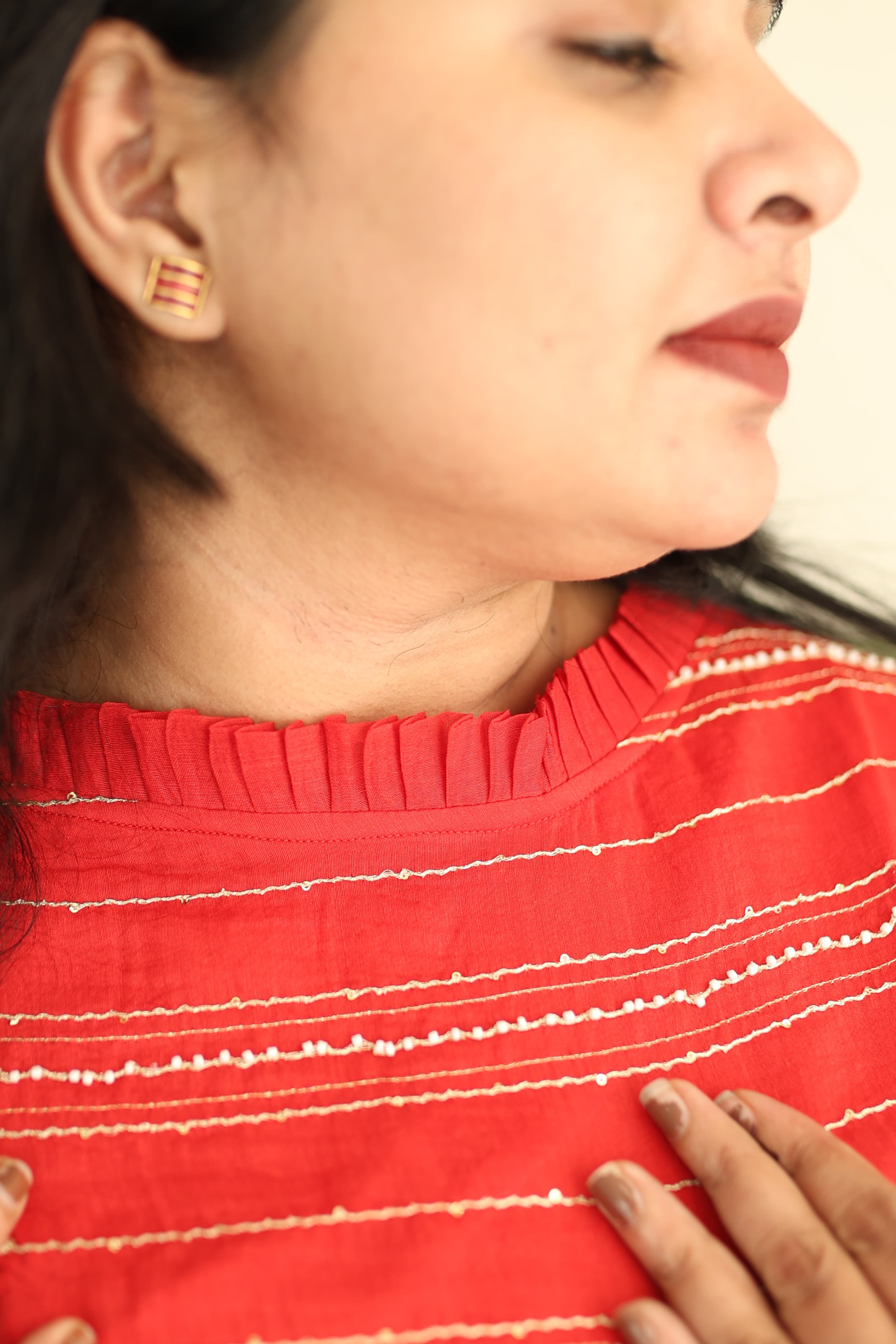 Sale : Kurti Dress : White Pearls : Ready to ship