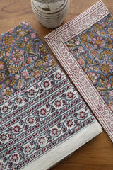 Bedsheets - Queen Mugal premium handblock cotton bedsheets