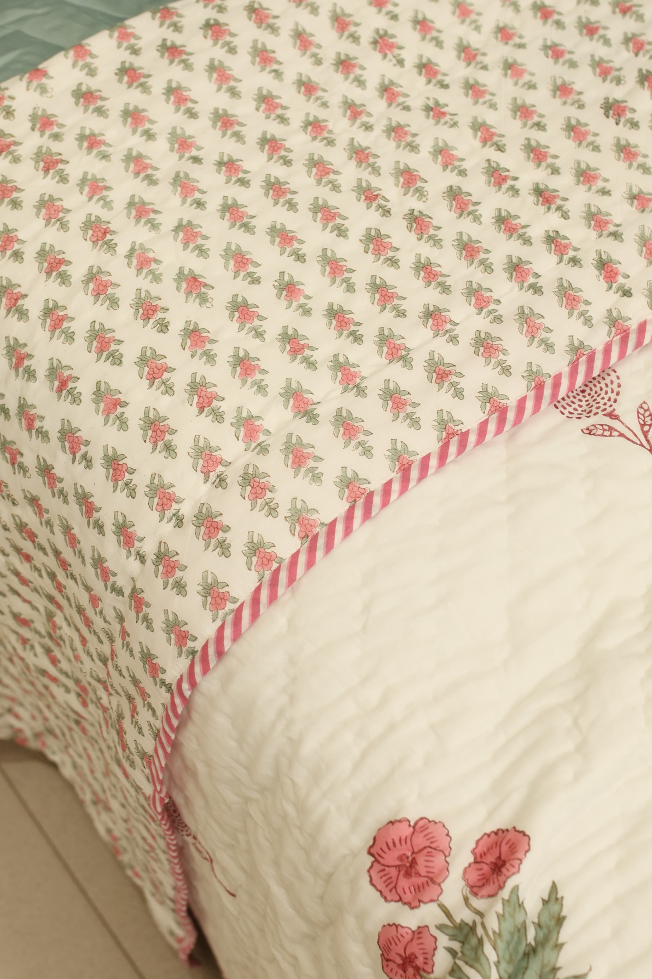 Premium Cotton handblock Print Double Quilt