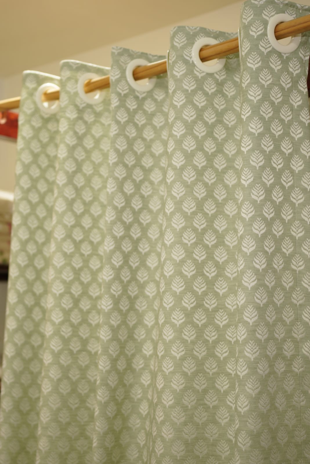 Curtains-Opaque self designer curtains