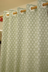 Curtains-Opaque self designer curtains