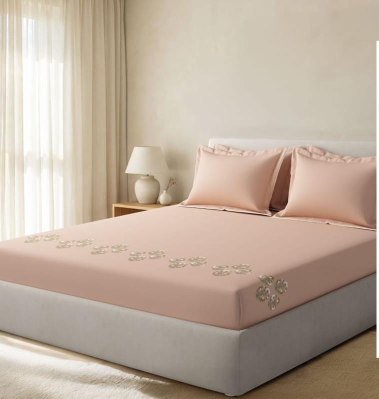 Bedsheets - King Premium machine embroidery bedsheets Sansaar : Saembro