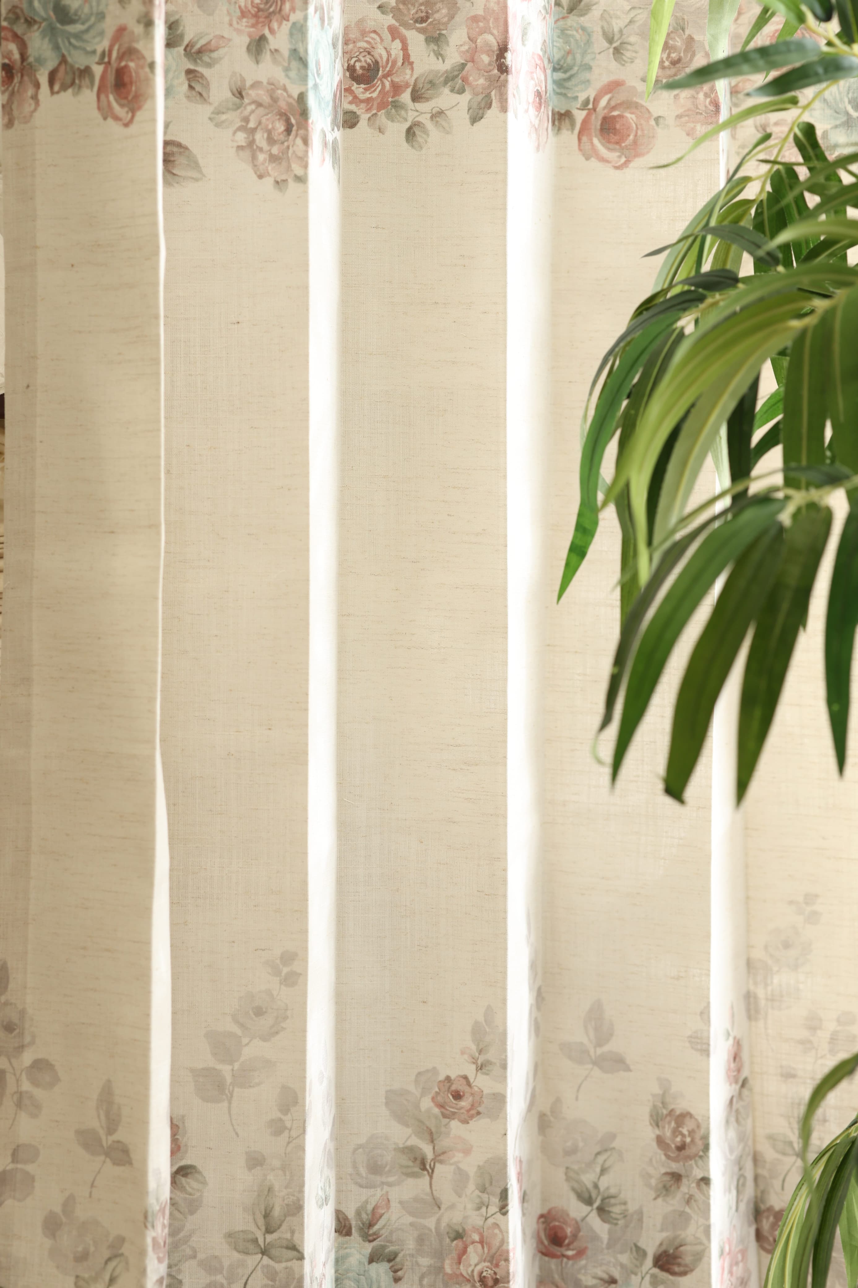 Curtains English floral printed curtains (sheer and opaque) prebooking