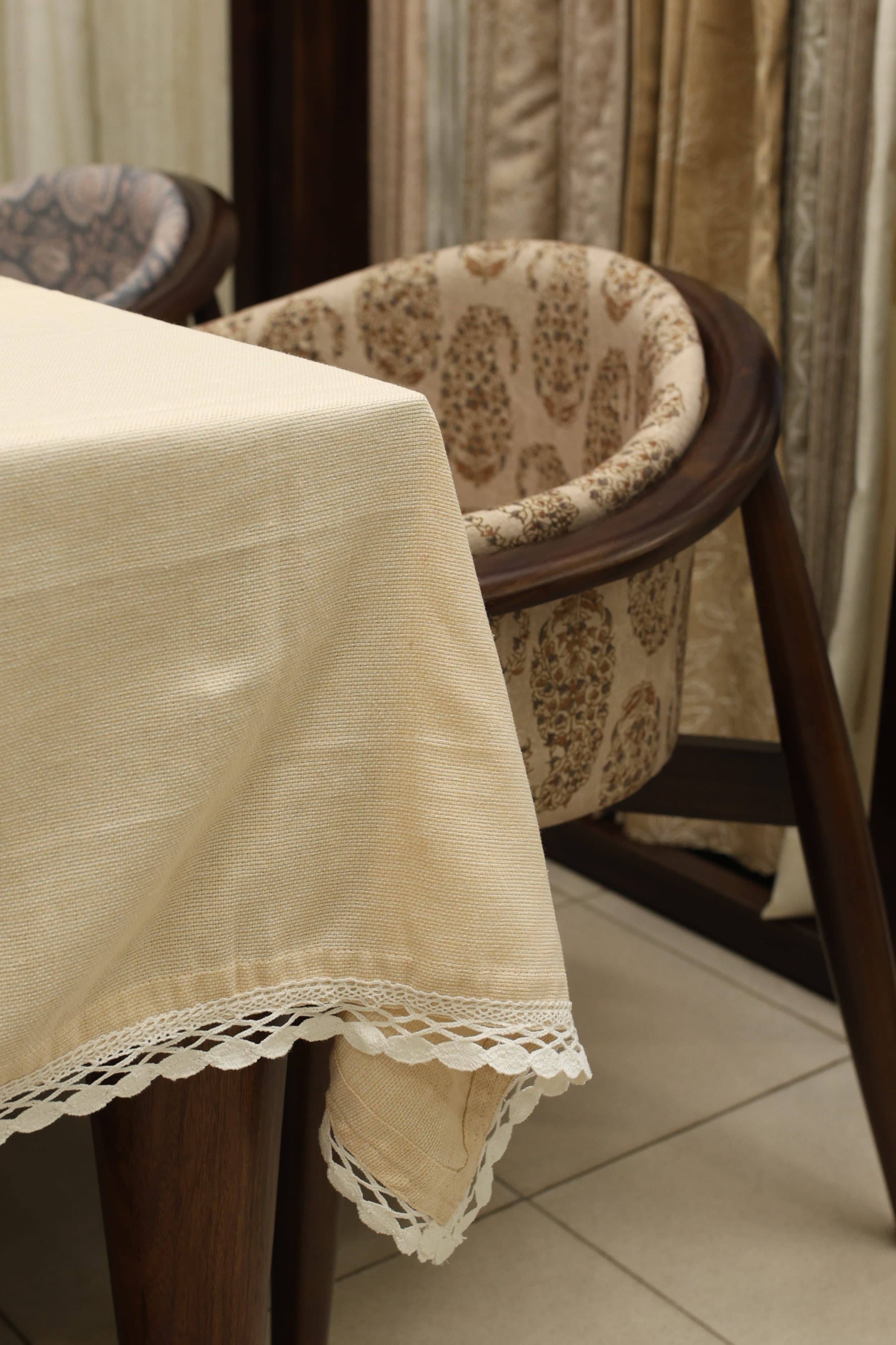 Table cloths - 6 seater ribbon embroidery