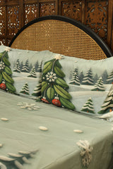 Christmas 7D Panel Print King Size Bedsheet Set - Xmas edition