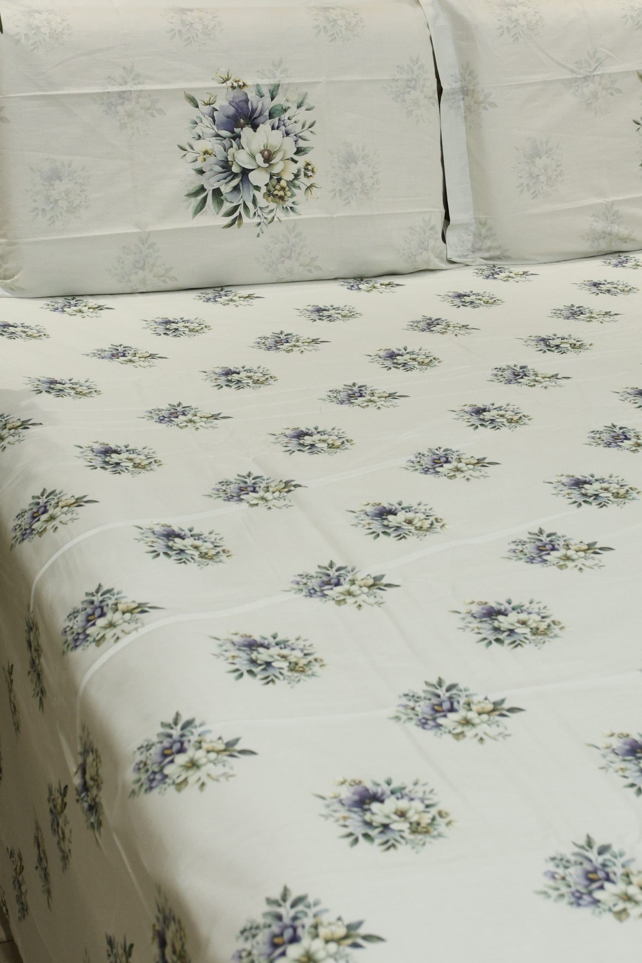 Bedsheets - King premium soft cotton bedsheet Digital Print DD   VATIKA