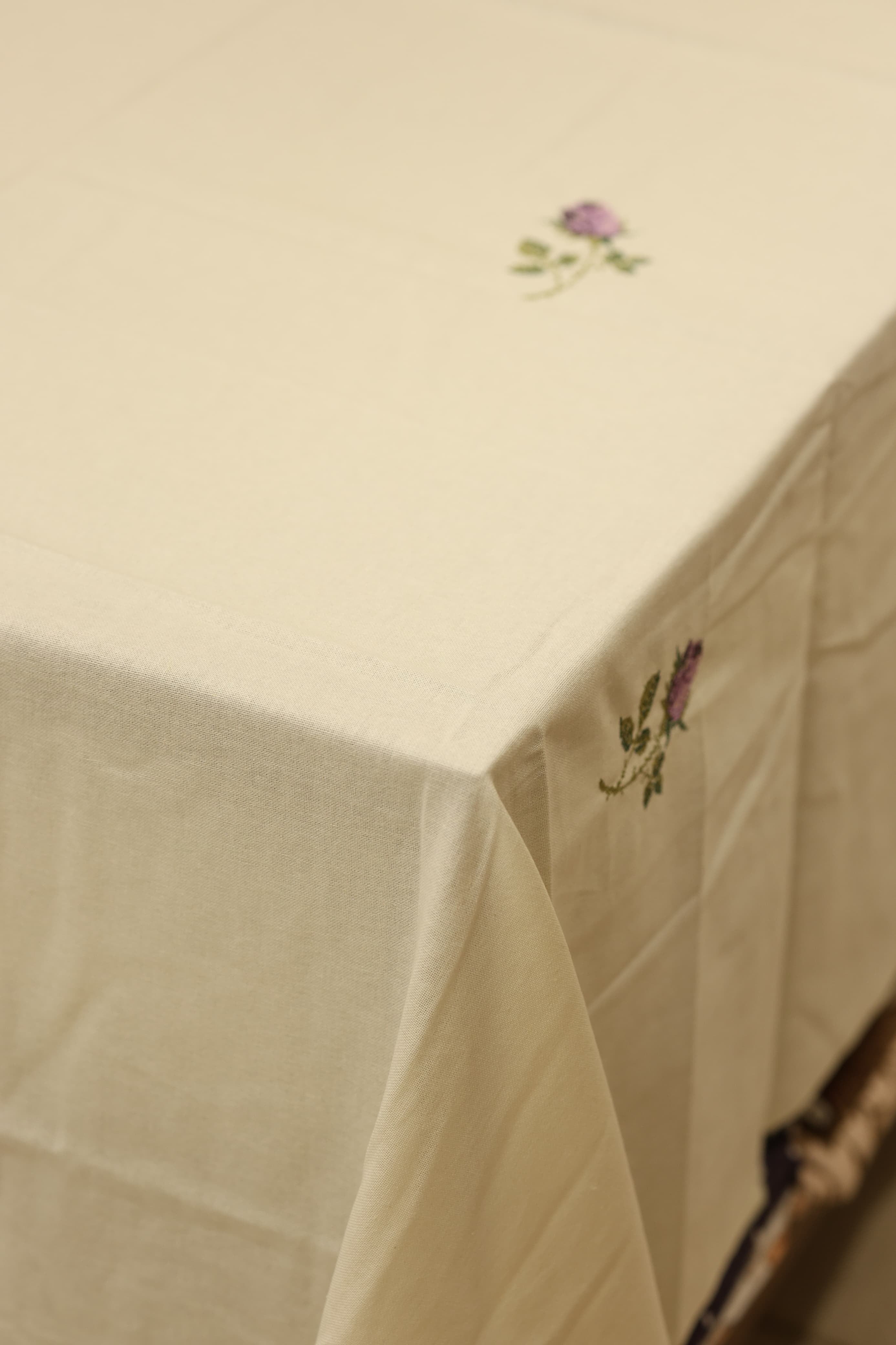 Table cloth - 6 seater cross stitch embroidery