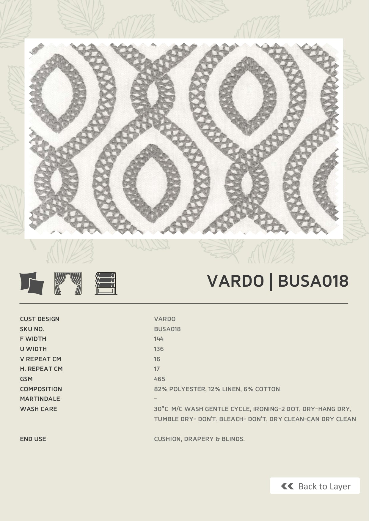 Fabric only-Premium embroidered curtains fabric only(Blinds, Curtains, Cushion covers)