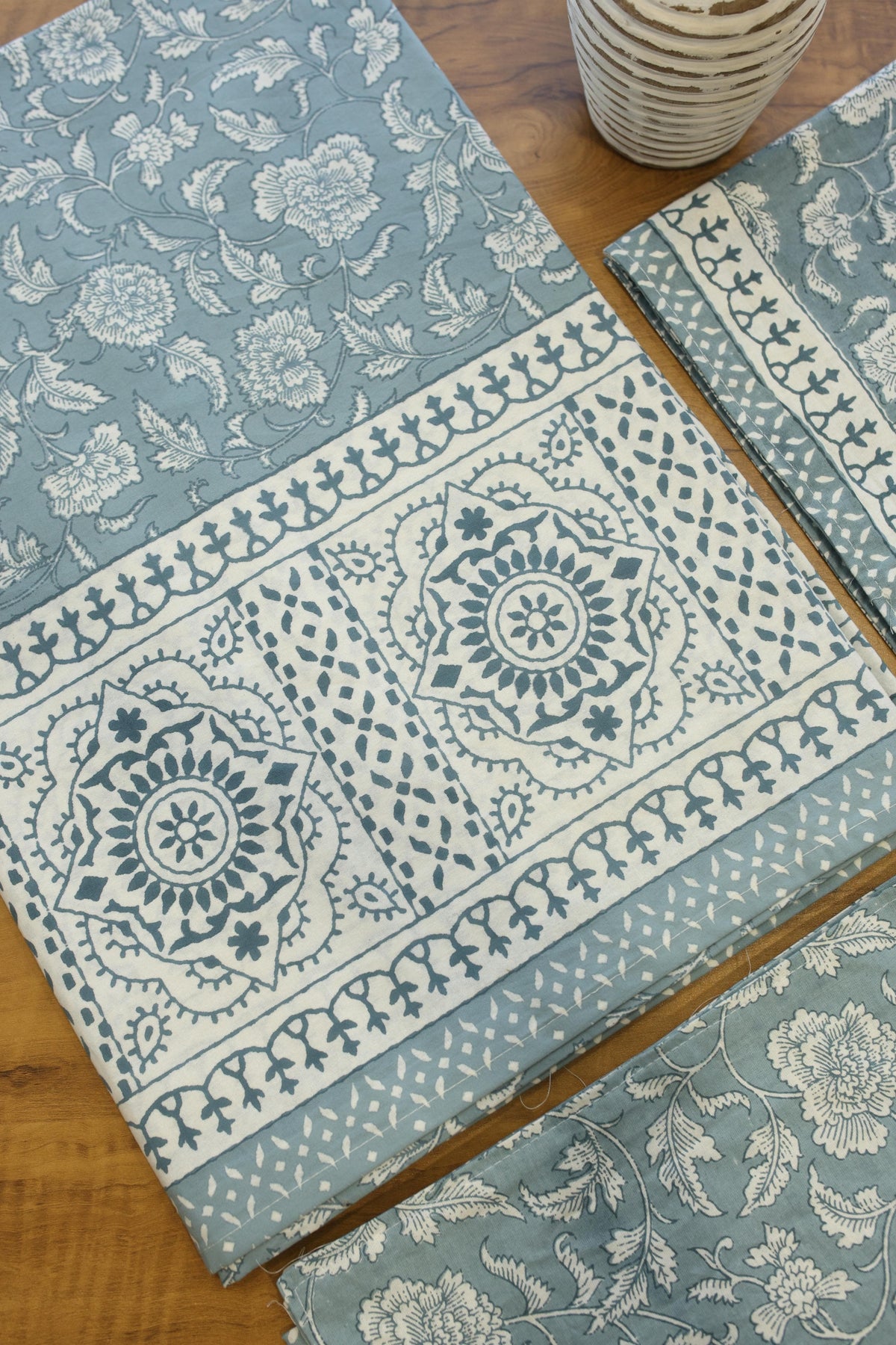 Bedsheets - Handblock queen rajwada print bedsheets