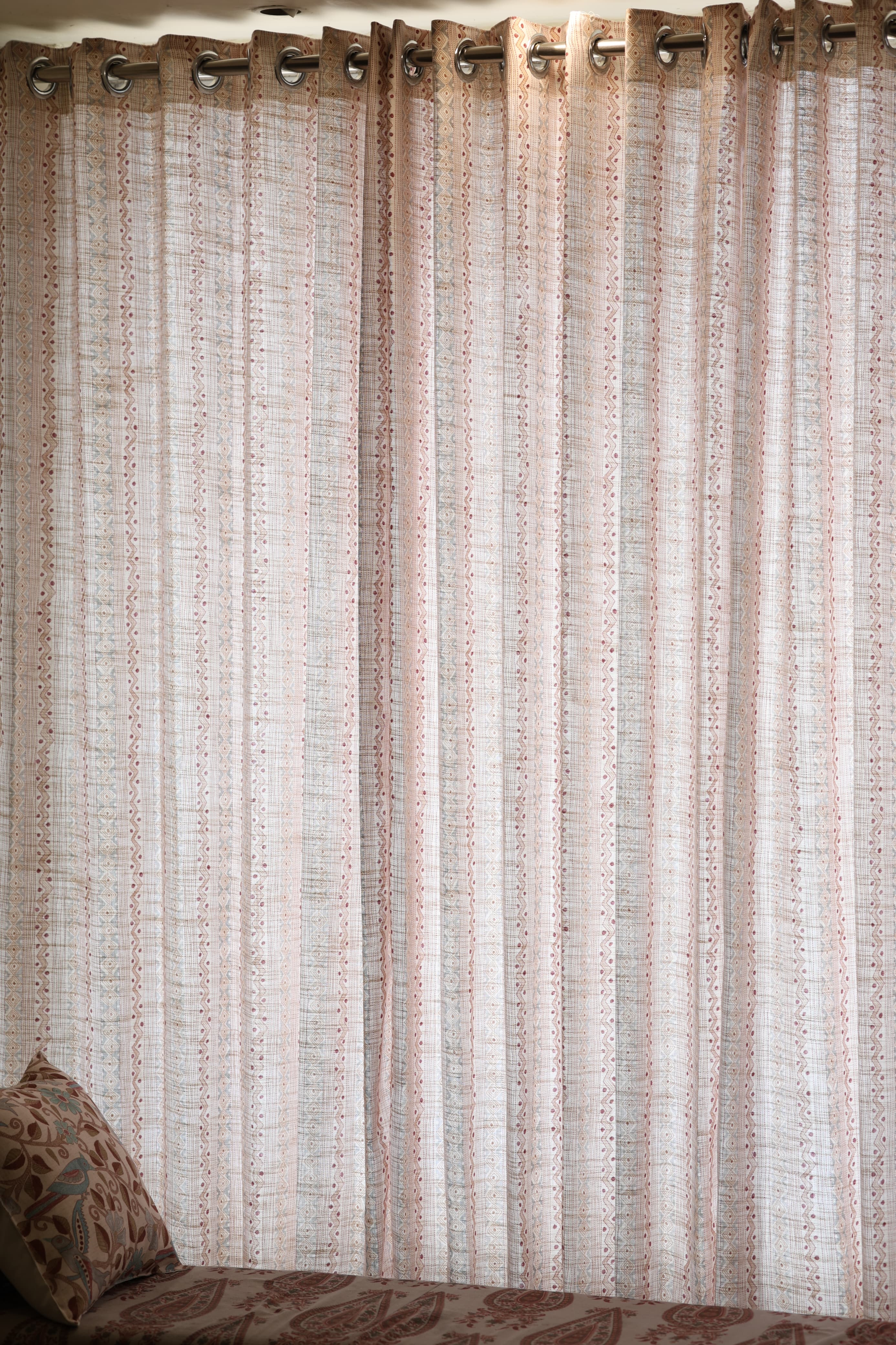 Curtains - Premium kantha print floral opaque curtains prebooking