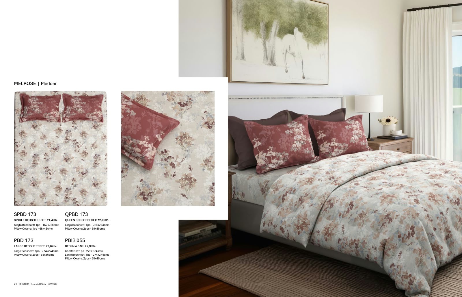 Bedsheets - Queen bedsheet set - premium soft cotton digital print Rhythm