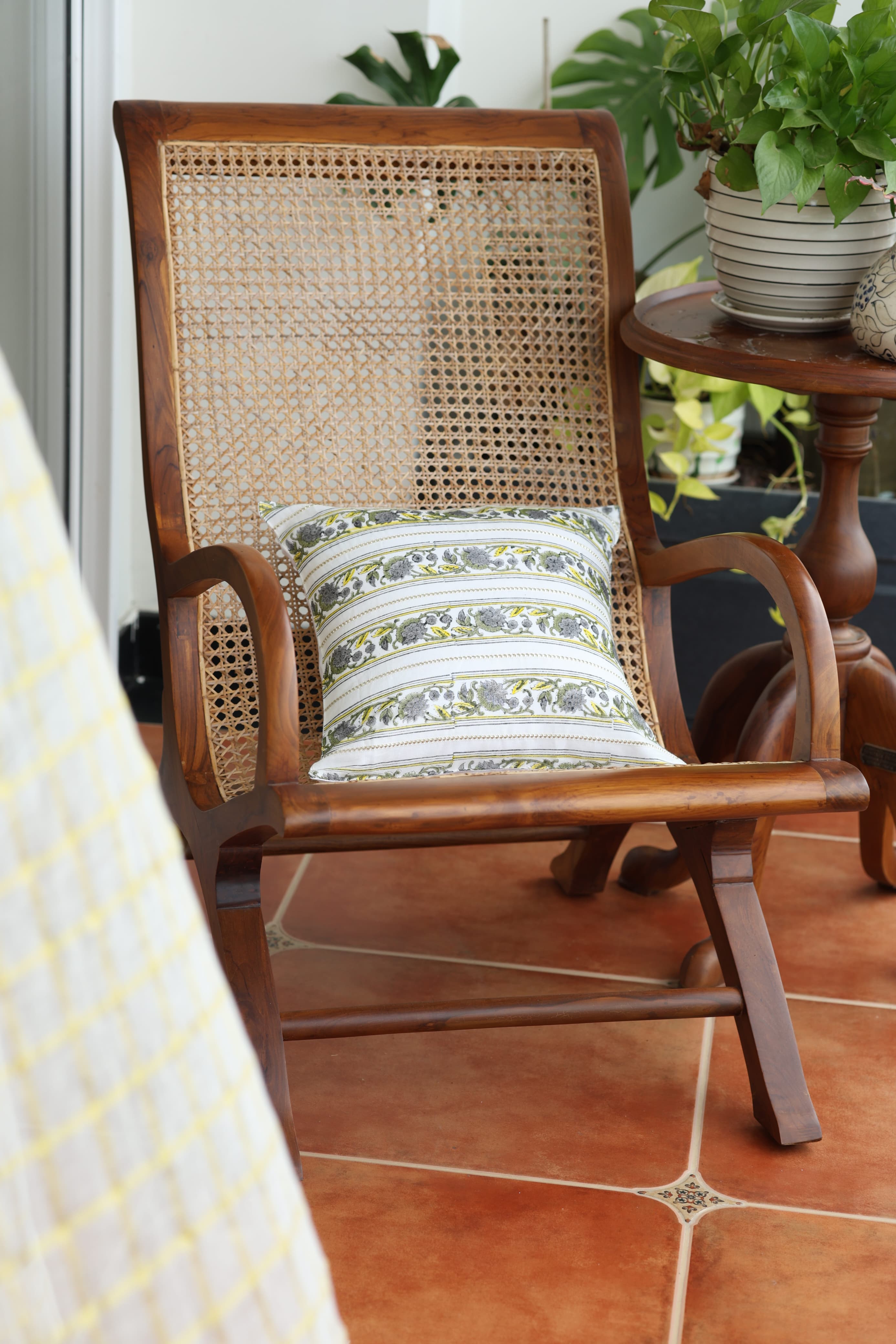 Onam Handblock Cushion Covers - 16*16 inches