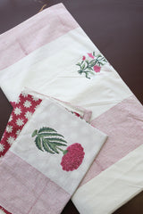 Bedsheets - King percale cotton handblock soft lily  bedsheets