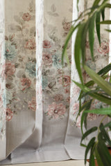 Curtains English floral printed curtains (sheer and opaque) prebooking