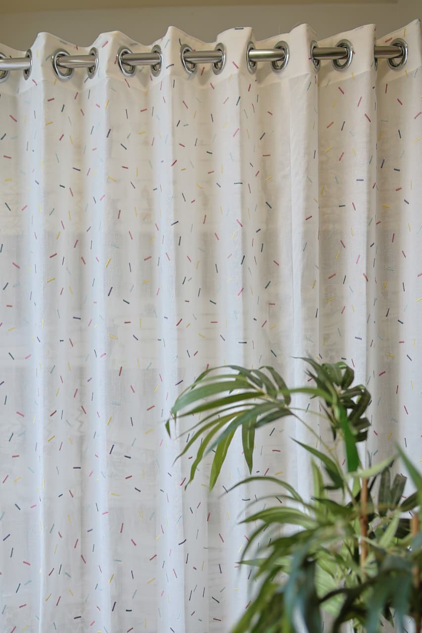 Curtains -Premium embroidered sheet curtain