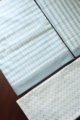 Bedsheets - King percale cotton handblock white lily  bedsheets