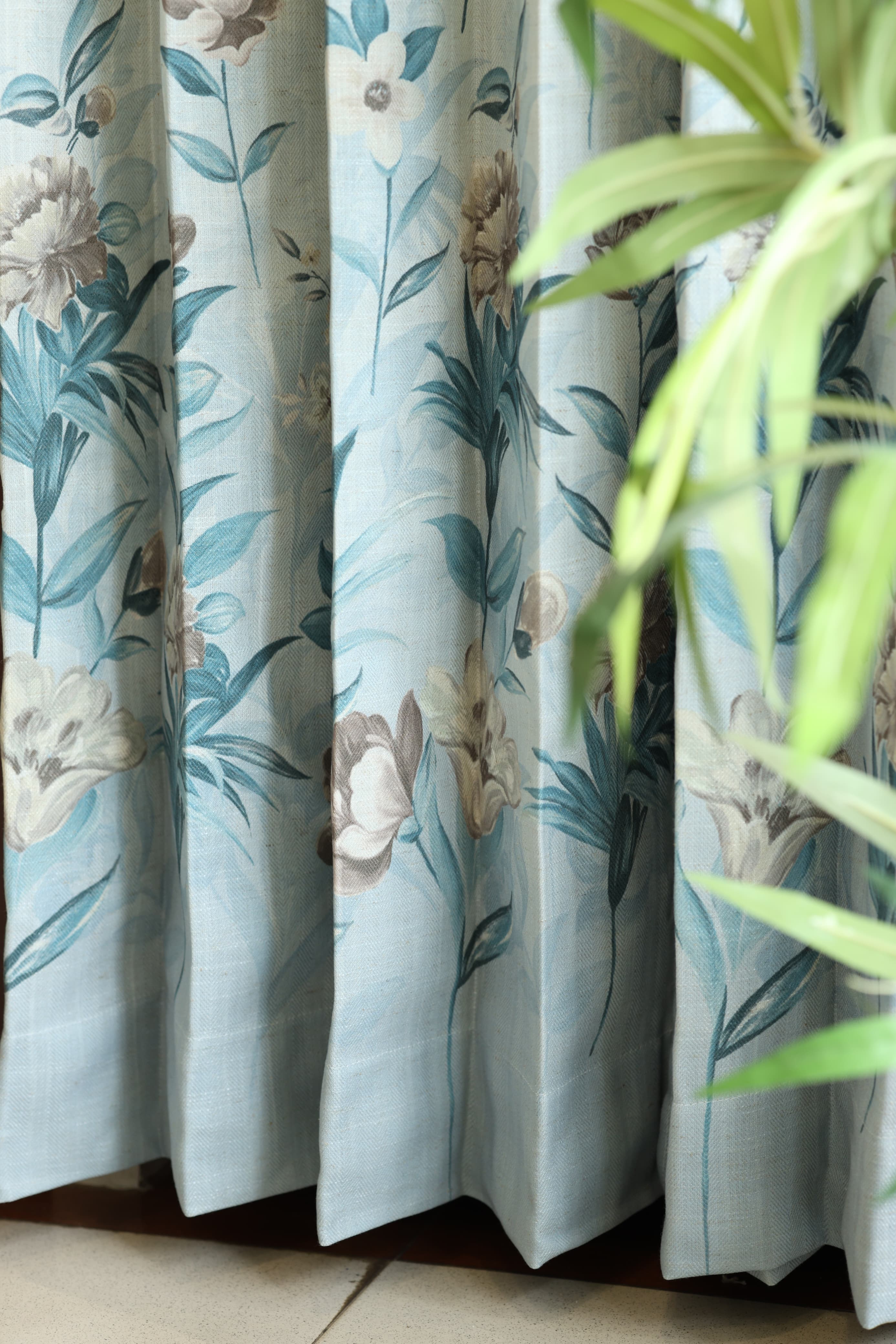 Curtains English floral printed curtains (sheer and opaque) prebooking