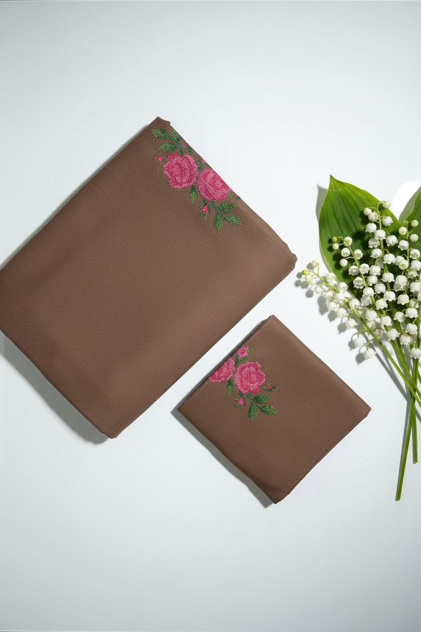 Bedsheets - Single Cross stitch embroidery bedsheets