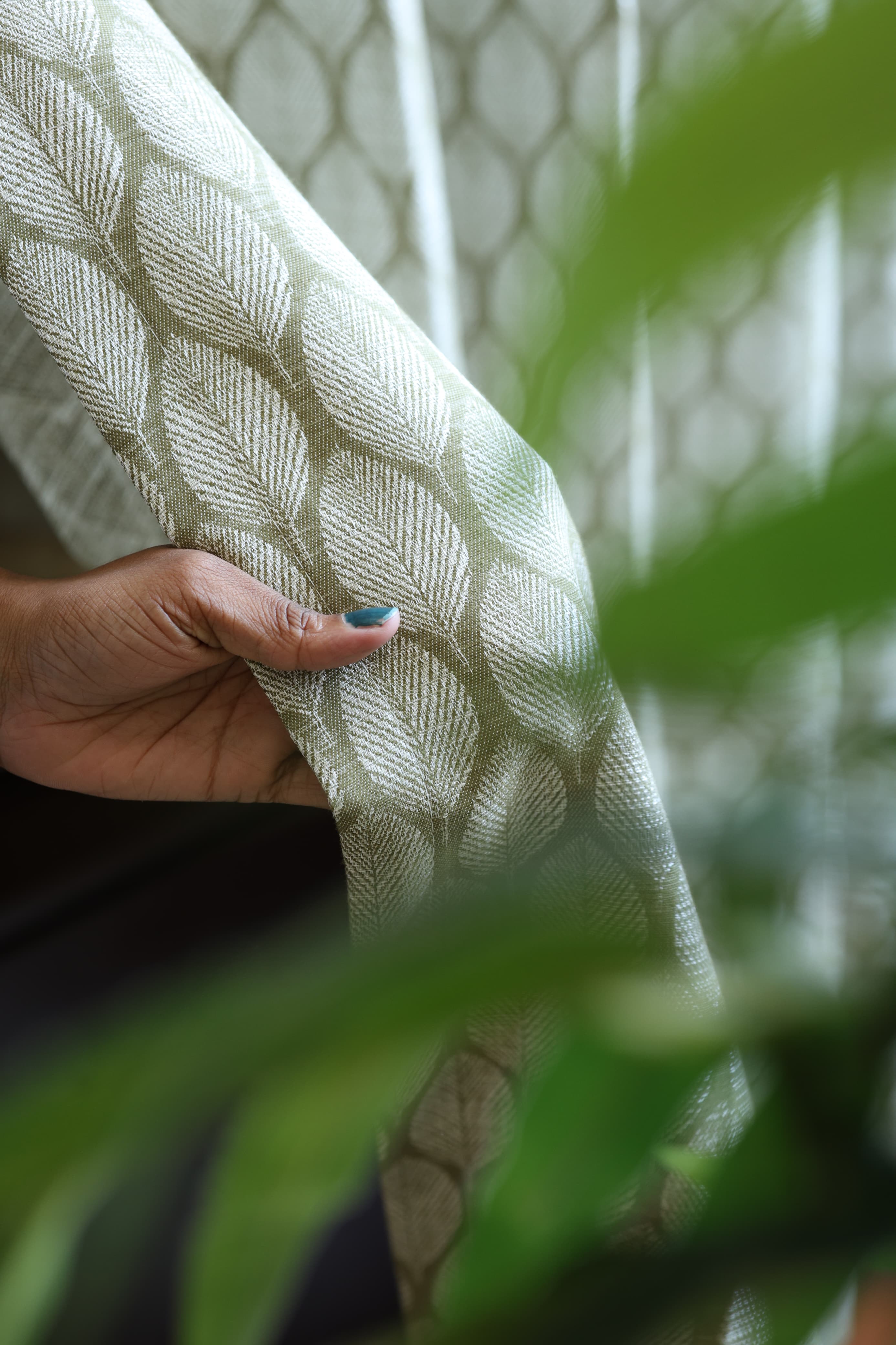 Curtains - Jacquard Opaque self printed  curtains