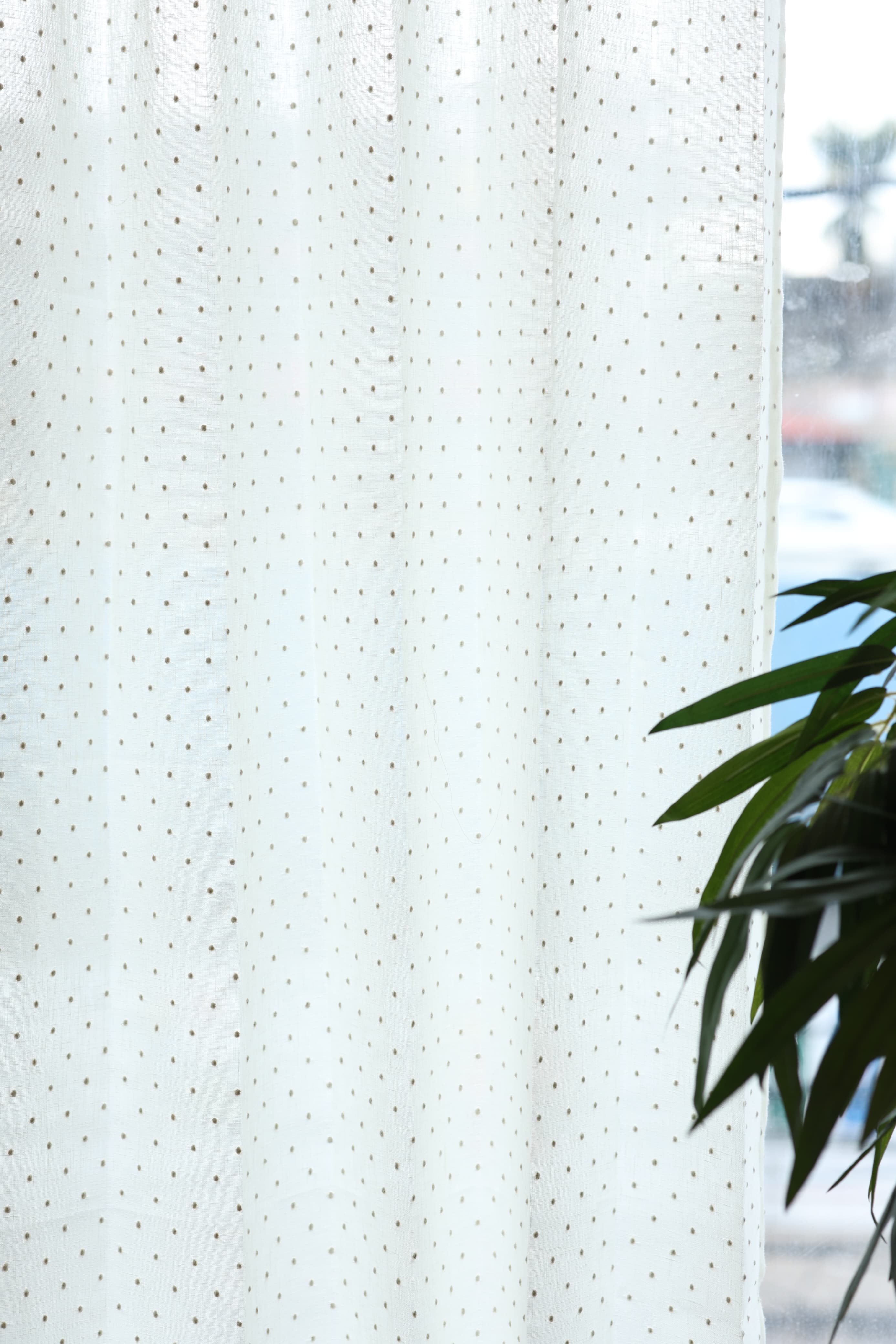 Curtains - Premium Embroidery sheer curtains meera ( off white base) prebooking